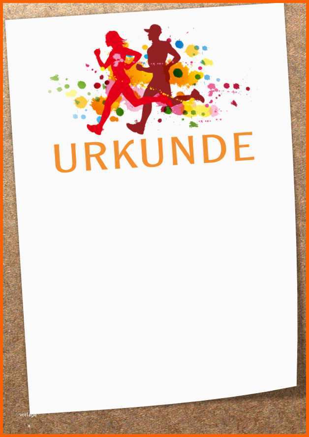 Unglaublich Weiteres 10 "laufen" Urkunden Vordrucke Ein
