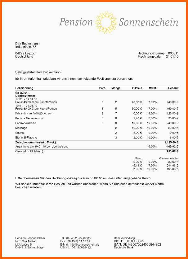 Unvergesslich 15 Angebot Word Vorlage