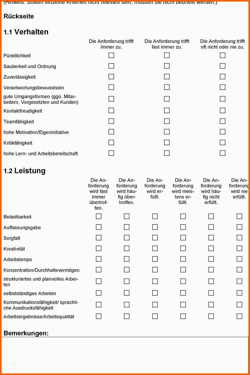 Unvergesslich 16 Praktikumsbeurteilung Vorlage