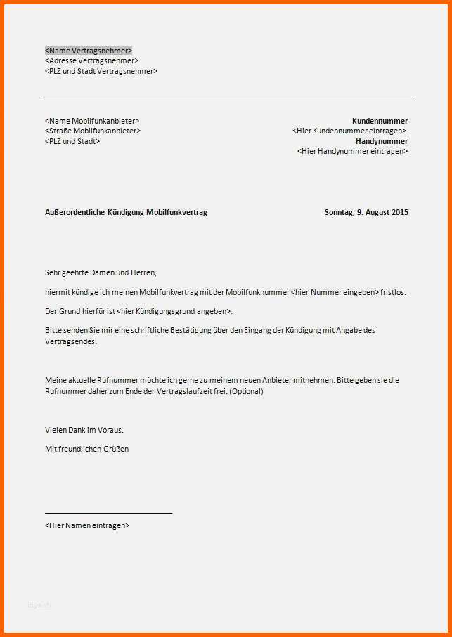 Unvergesslich 16 Vorlage Abo Kündigung