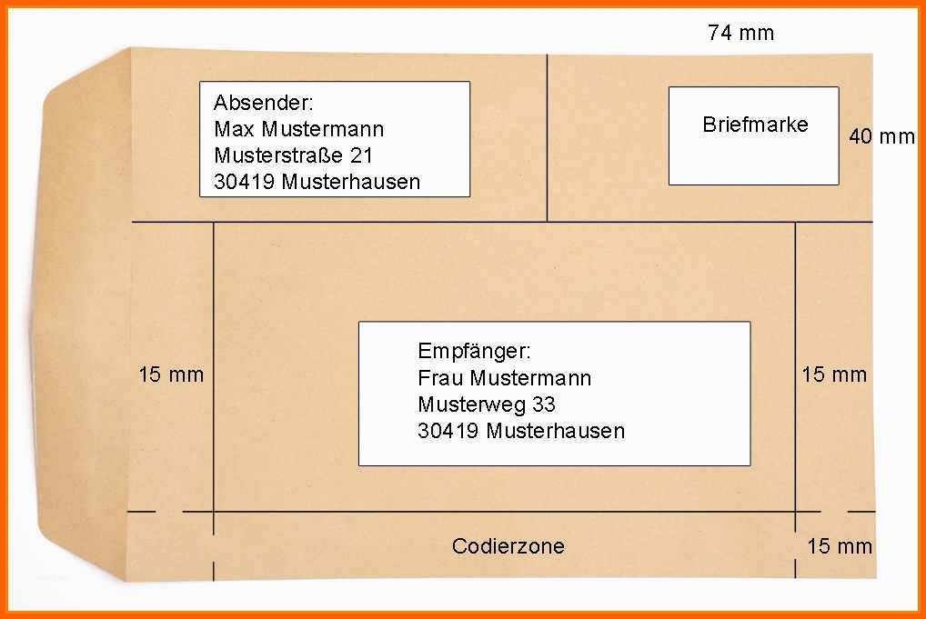 Unvergesslich 17 Richtig Brief Adressieren