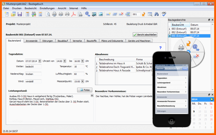 Unvergesslich Bautagebuch Download