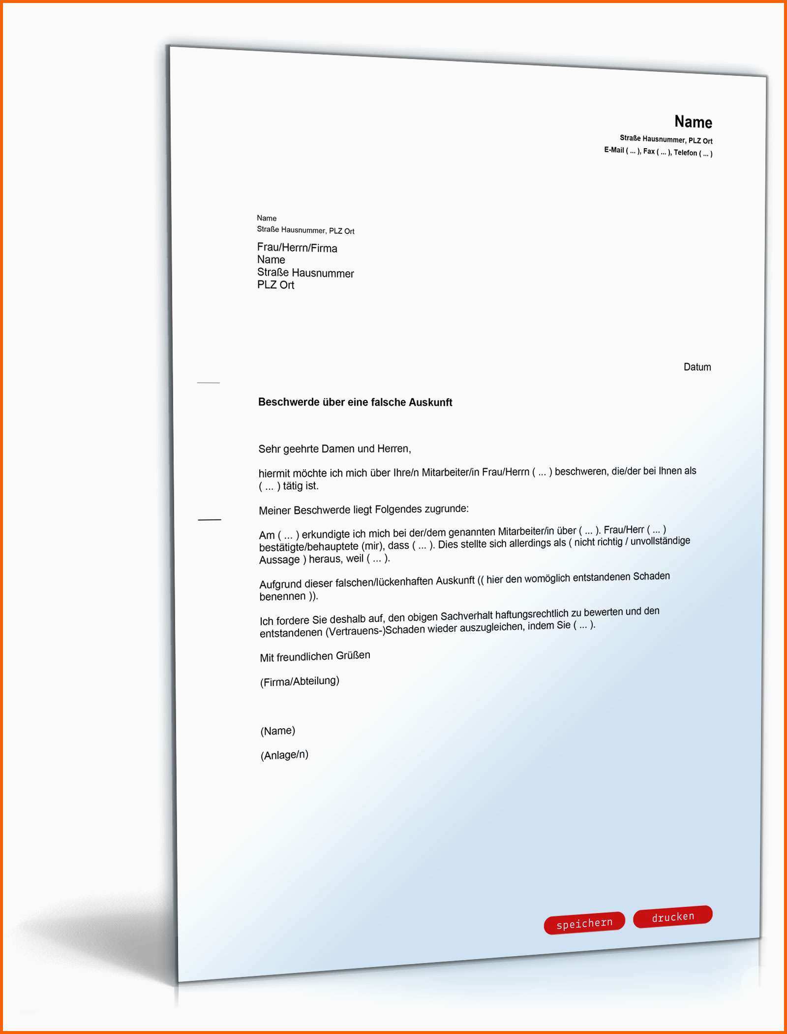 Unvergesslich Beschwerde über Einen Mitarbeiter