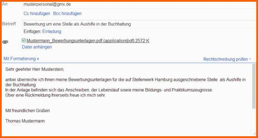 bewerbung per email vorlage elegant e mail bewerbung als werkstudent bewerbungsforum