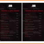 Unvergesslich Disco Lounge Bar Cocktails Getränkekarte