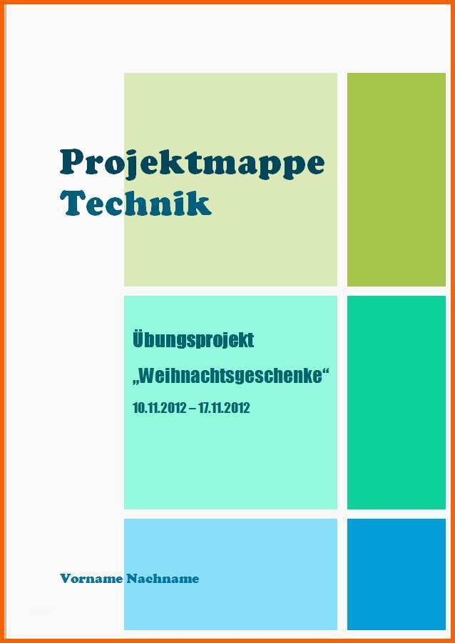 Unvergesslich Eigenes Design Für Eine Projektmappe Erstellen