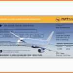 Unvergesslich Einladungskarten Als Flugticket Zum Geburtstag Ticket