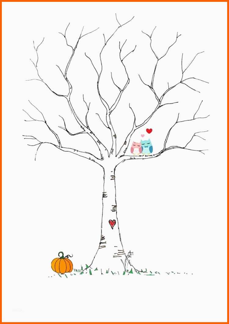 Unvergesslich Fingerabdruck Baum Vorlage & andere Motive Kostenlos Zum