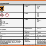 Unvergesslich Gefahrstoffkataster Vorlage Excel – Werden