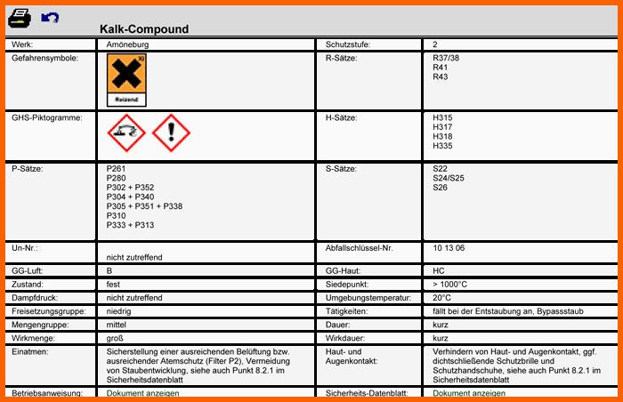 Unvergesslich Gefahrstoffkataster Vorlage Excel – Werden