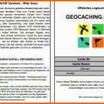 Unvergesslich Geocaching Logbuch Vorlage Word – Wordde