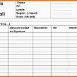 Unvergesslich Jour Fix Protokoll Vorlage Professionelles