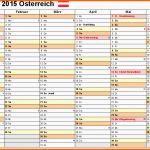 Unvergesslich Kalender 2015 Österreich In Excel Zum Ausdrucken