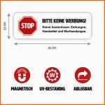 Unvergesslich Magnet Schild "bitte Keine Werbung" Für Ihren Briefkasten