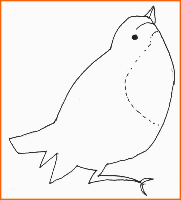 Unvergesslich Malvorlage Vogel Oder Spatz Zum Nachmachen