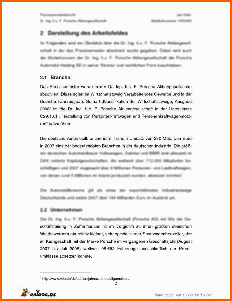 Unvergesslich Praktikumsbericht Vorlage Pdf Papacfo