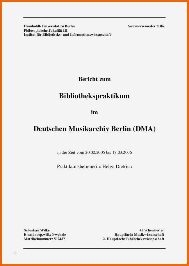 Unvergesslich Praktikumsmappe Deckblatt Muster Design
