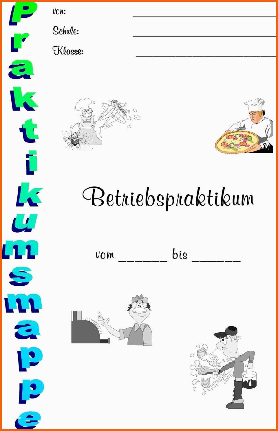 Unvergesslich Praktikumsmappe Vorlage 9 Klasse Tagesbericht Praktikum