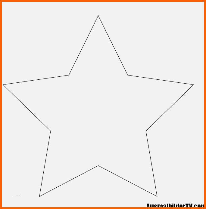 Unvergesslich Stern Malvorlage A4