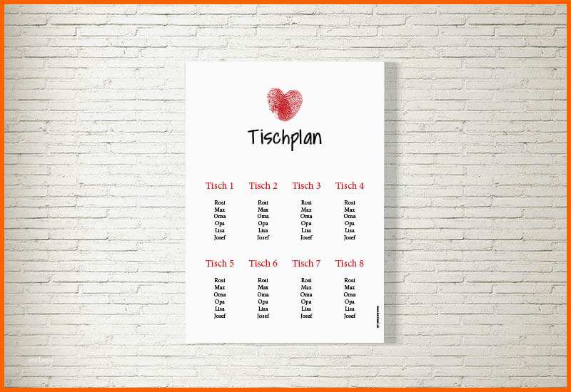 tischplan hochzeit fingerabdruck
