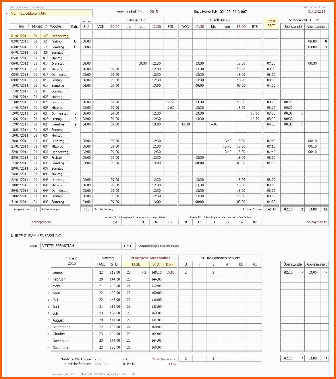 vorlage zeiterfassung xls zeiterfassung excel vorlage kostenlos 2016 2