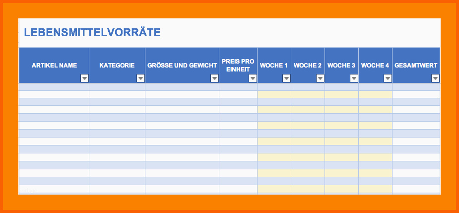 Unvergleichlich 10 Inventarliste Excel Vorlage
