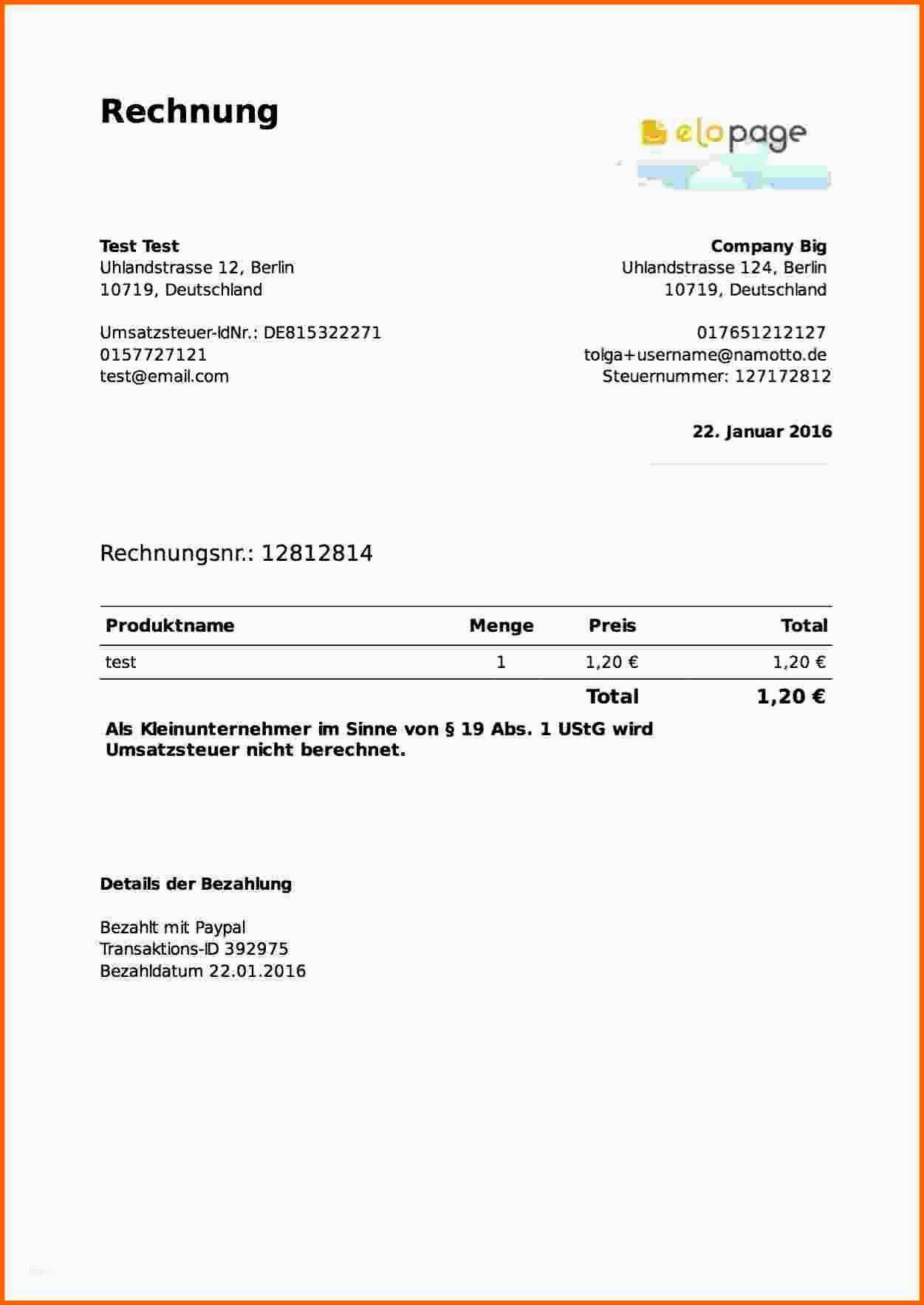 Unvergleichlich 12 Rechnung Schreiben Muster