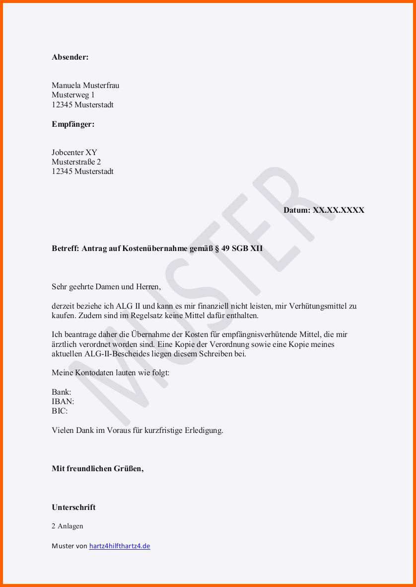 Unvergleichlich 15 formloser Antrag Muster