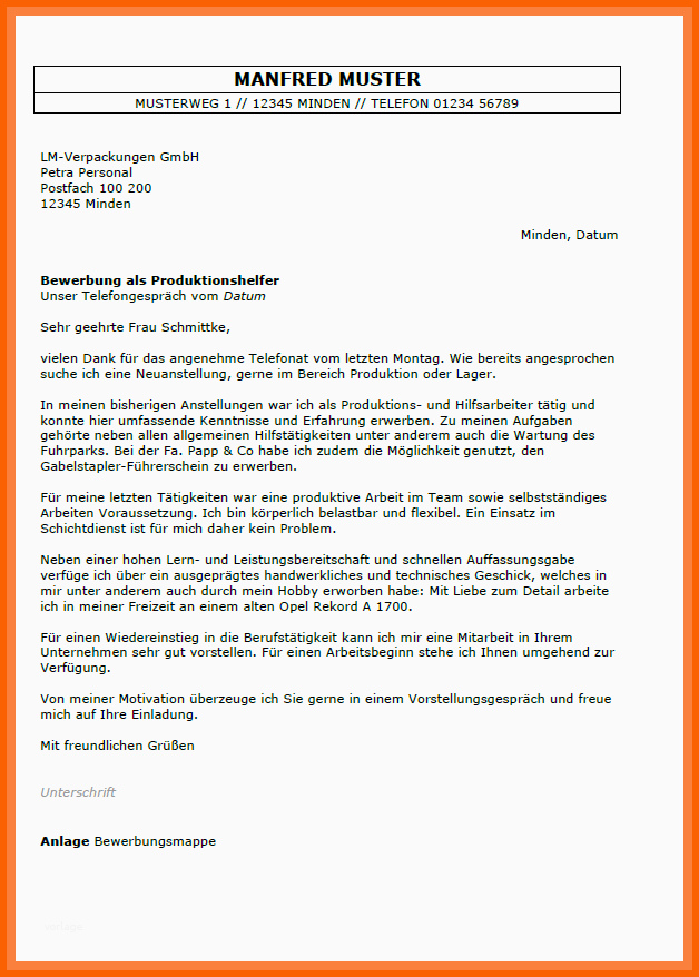 Unvergleichlich 18 Anschreiben Bewerbung ältere Arbeitnehmer Muster