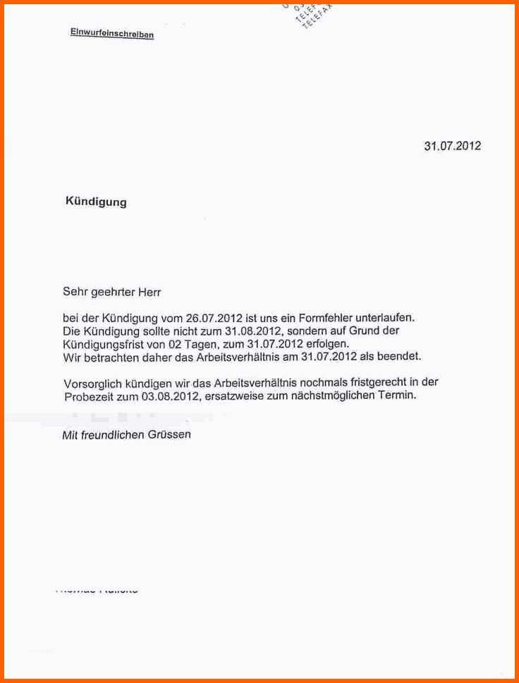 Unvergleichlich Besten Der Vorlage Kündigung Verein
