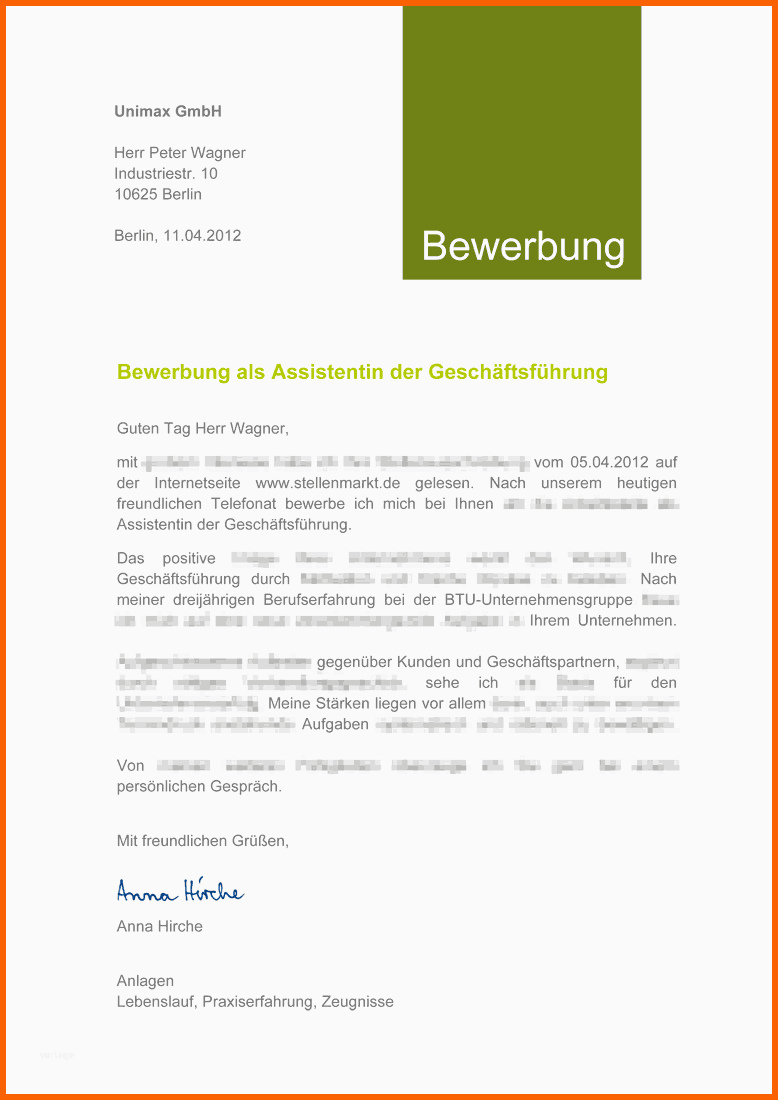Unvergleichlich Bewerbung Schreiben Design