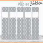 Unvergleichlich Diy ordnerrücken " Dots Grau " Schmal Von ♥ Das
