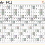 Unvergleichlich Excel Kalender 2018 Kostenlos