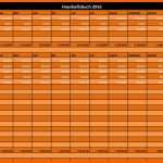 Unvergleichlich Haushaltsbuch Excel Vorlage Muster Beispiel Kostenlos