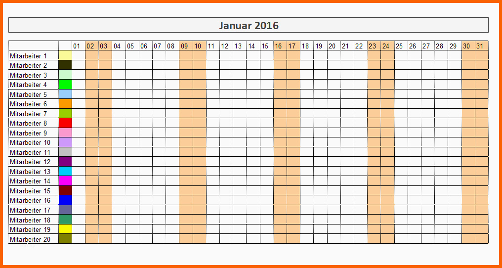 Unvergleichlich Kostenlose Excel Urlaubsplaner Vorlagen 2017 Fice