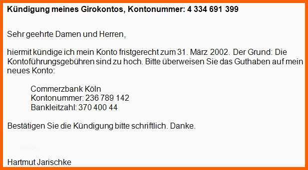 Unvergleichlich Kündigungsschreiben Postbank Vorlage 30 Neu Fotos Du