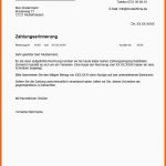 Unvergleichlich Mahnung Schreiben