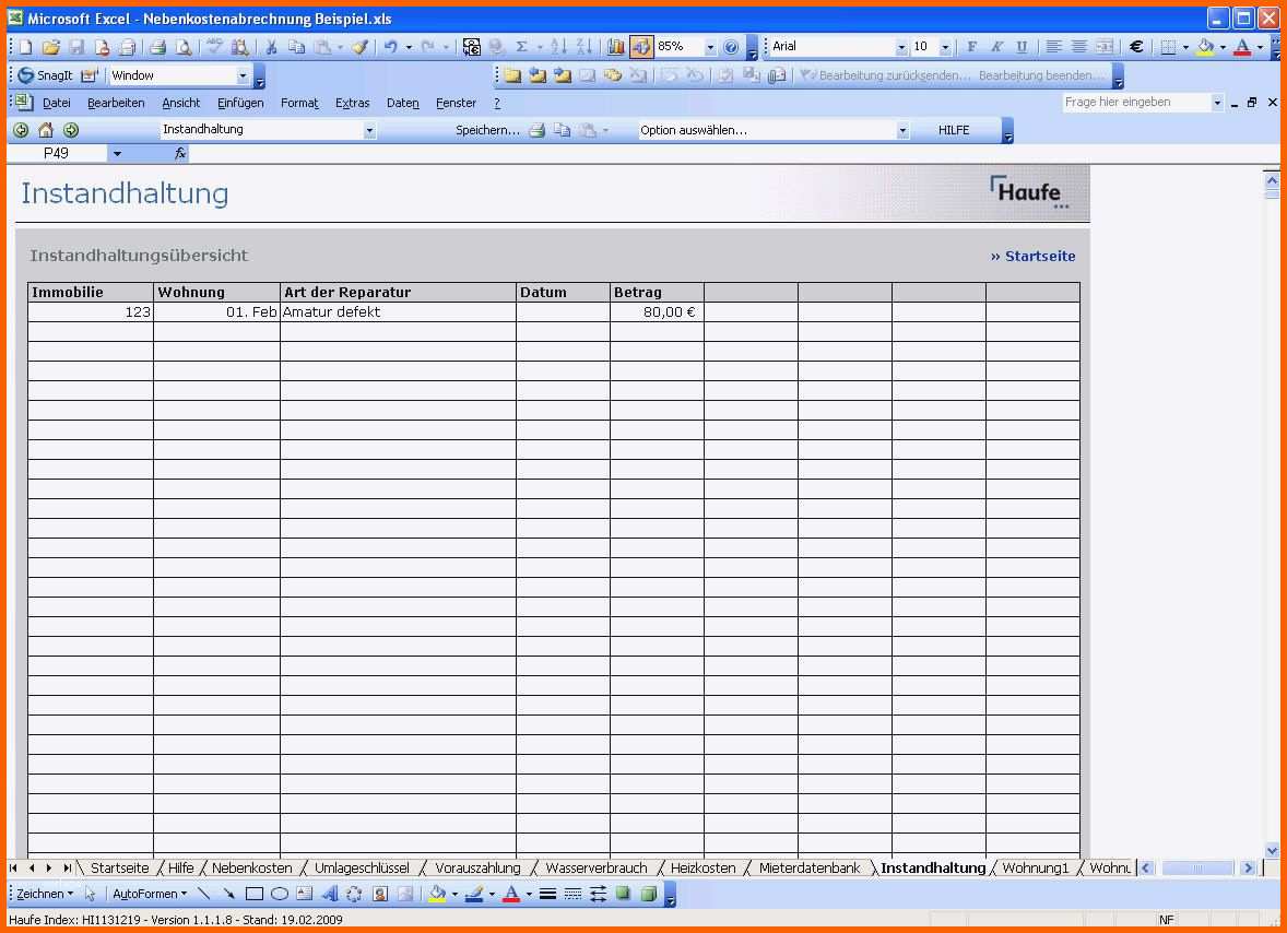 Unvergleichlich Putzplan Treppenhaus Vorlage Excel