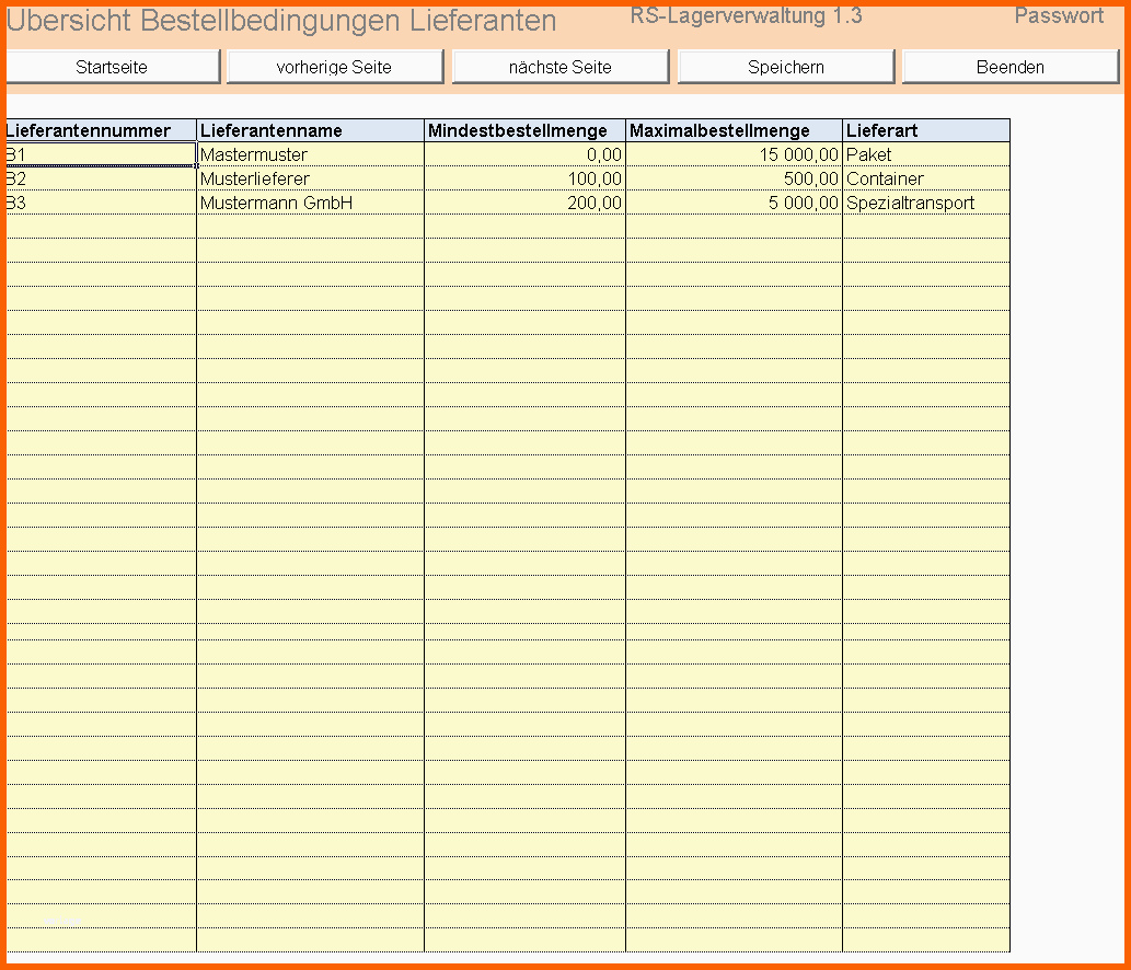 Unvergleichlich Rs Lagerverwaltung Excel Vorlagen Shop