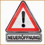 Unvergleichlich Schild Achtung Neueröffnung Vektorgrafik