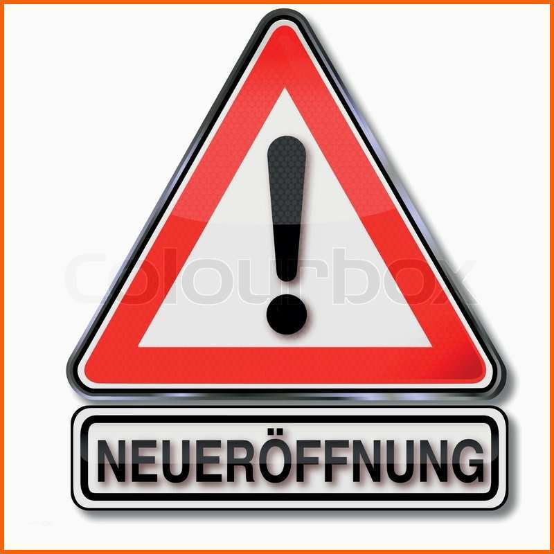 Unvergleichlich Schild Achtung Neueröffnung Vektorgrafik