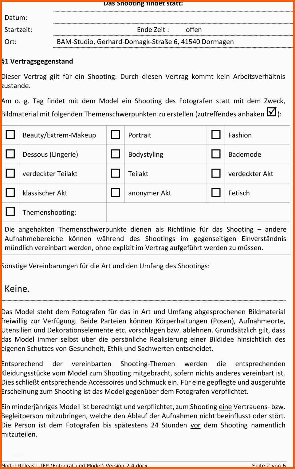 Unvergleichlich Tfp Vertrag Make Up Artist