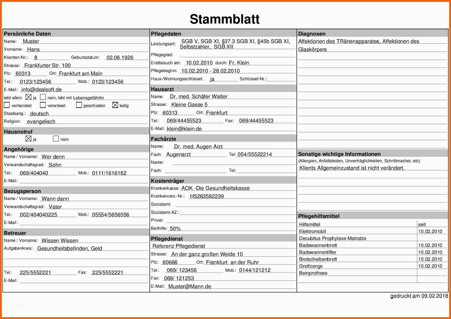 Unvergleichlich Vorlagen Meinpflege Nst