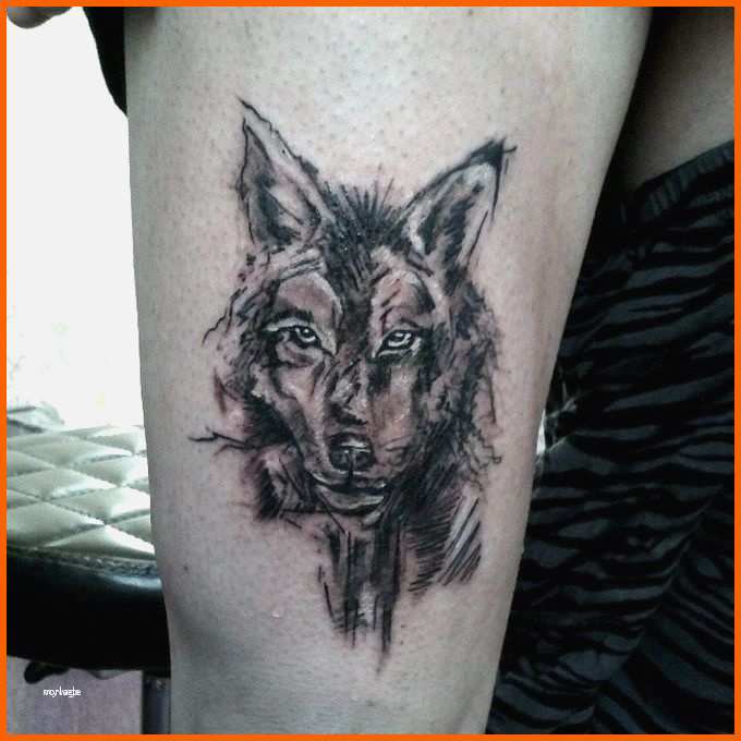 Unvergleichlich Wolf Tattoo Vorlage Schönste Wolf Tattoo ...