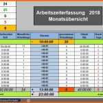 Unvergleichlich Zeiterfassung 2018 Excel Vorlage Kostenlos Mit Creative