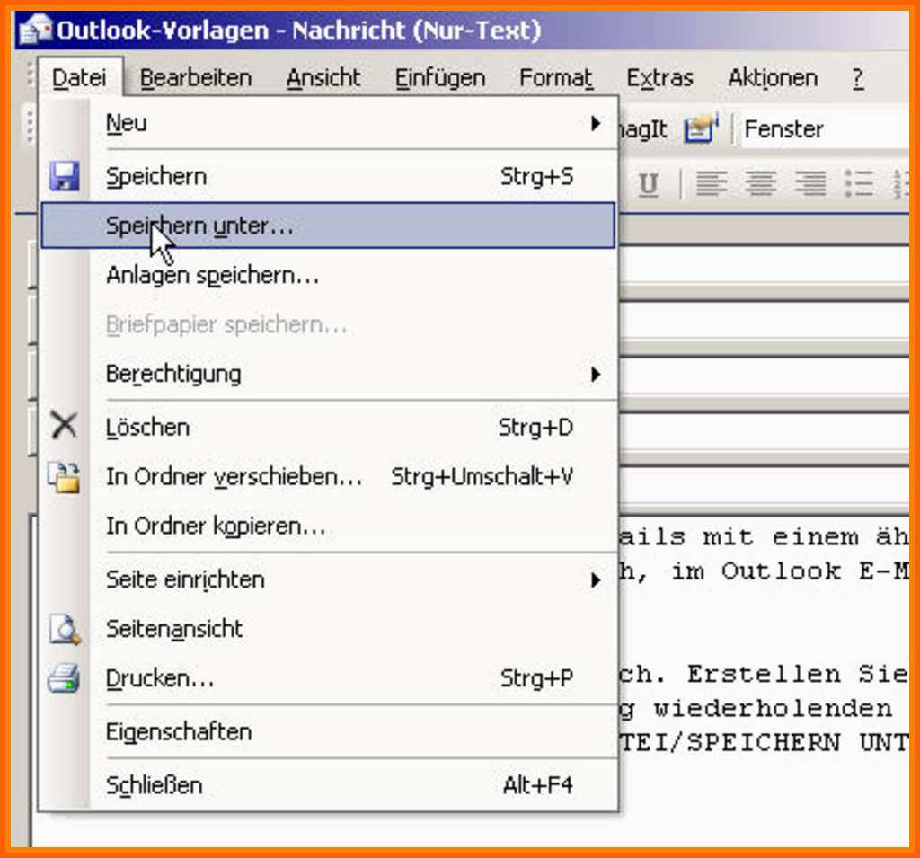 Wunderbar 10 Outlook 2010 Vorlage Erstellen