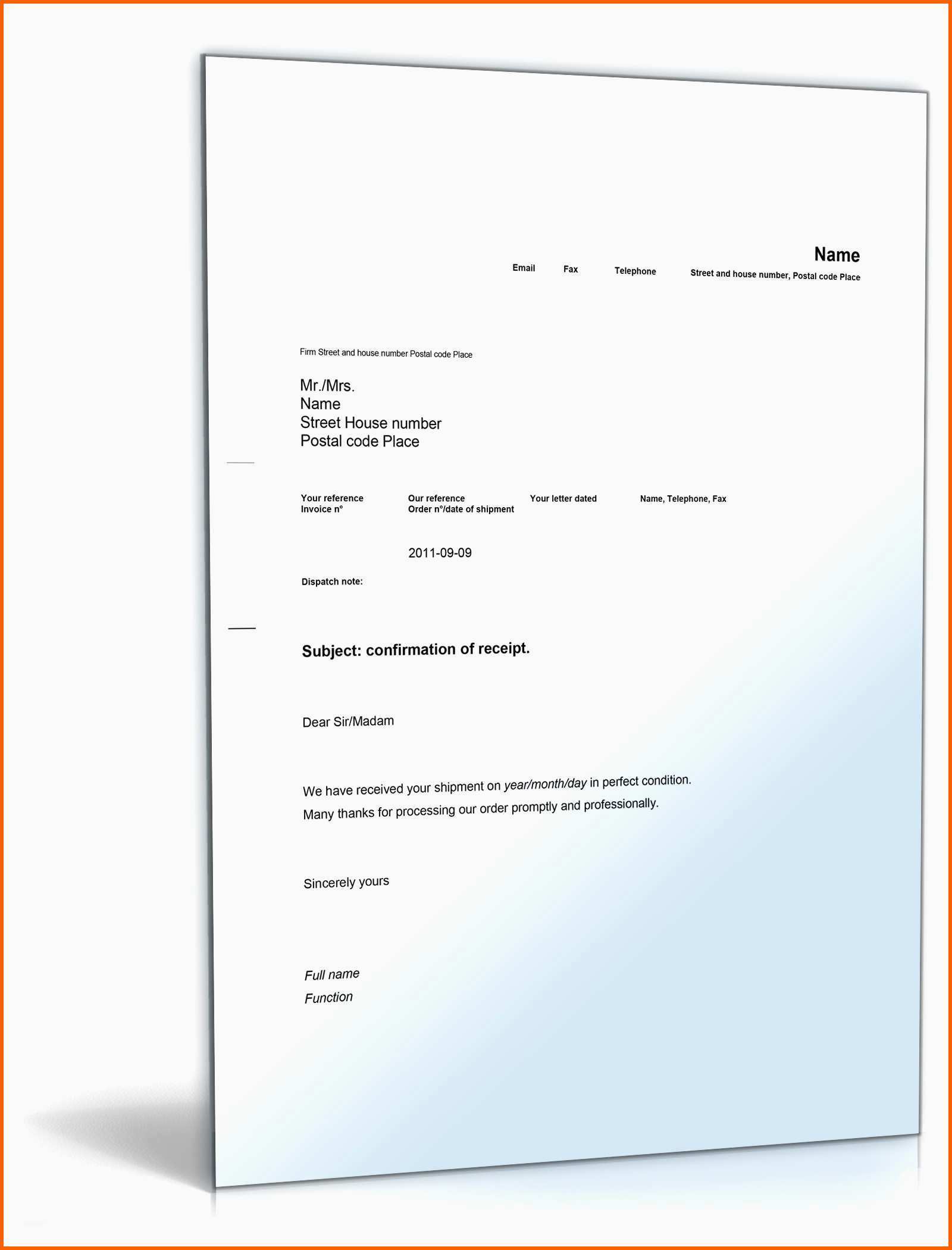 Wunderbar 12 Transportauftrag Vorlage Kostenlos