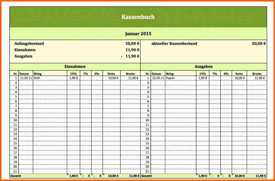 Wunderbar 14 Vorlage Buchhaltung Excel Vorlagen123 Vorlagen123