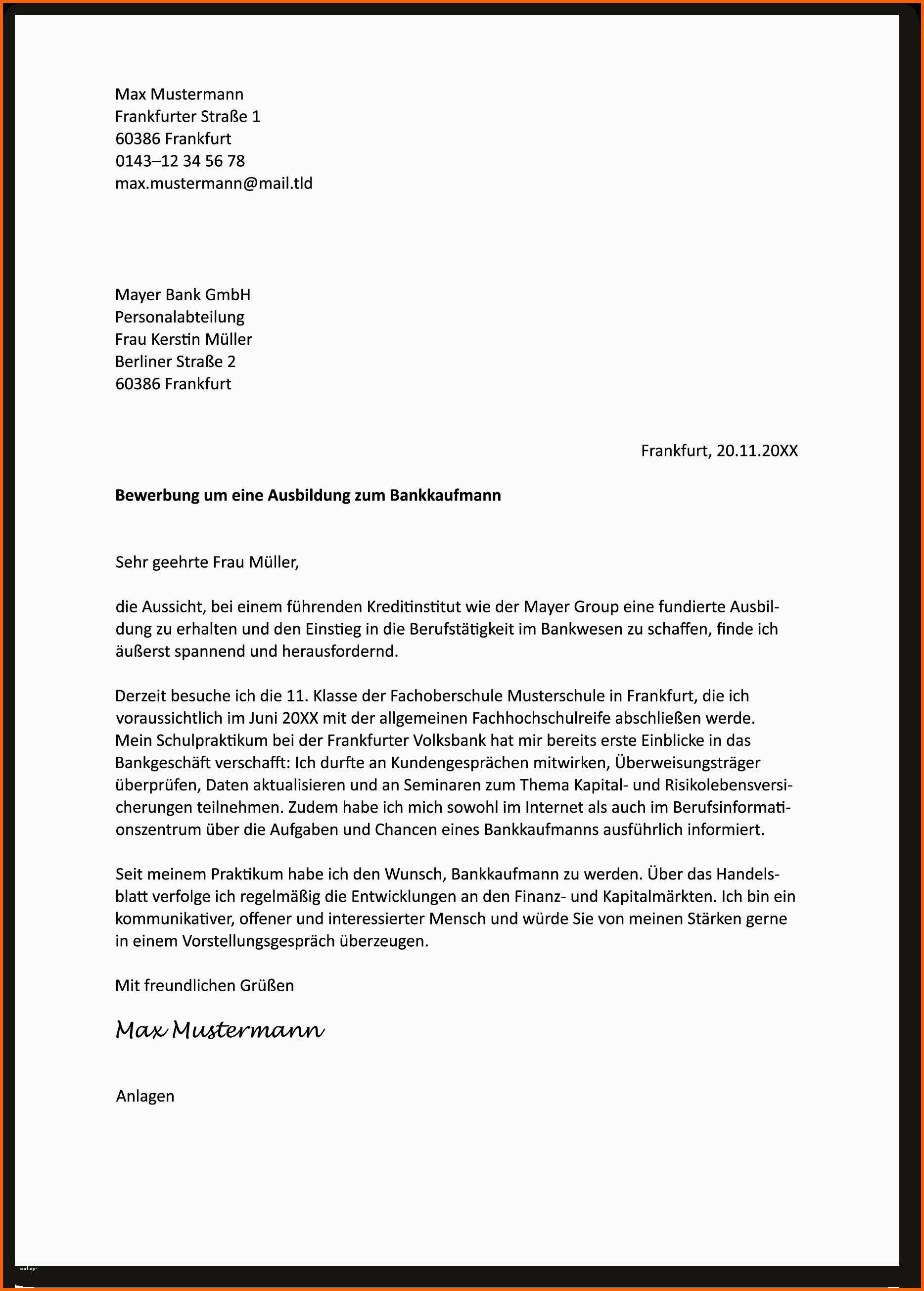 Wunderbar 17 Bewerbung Industriekaufmann Ausbildung Anschreiben