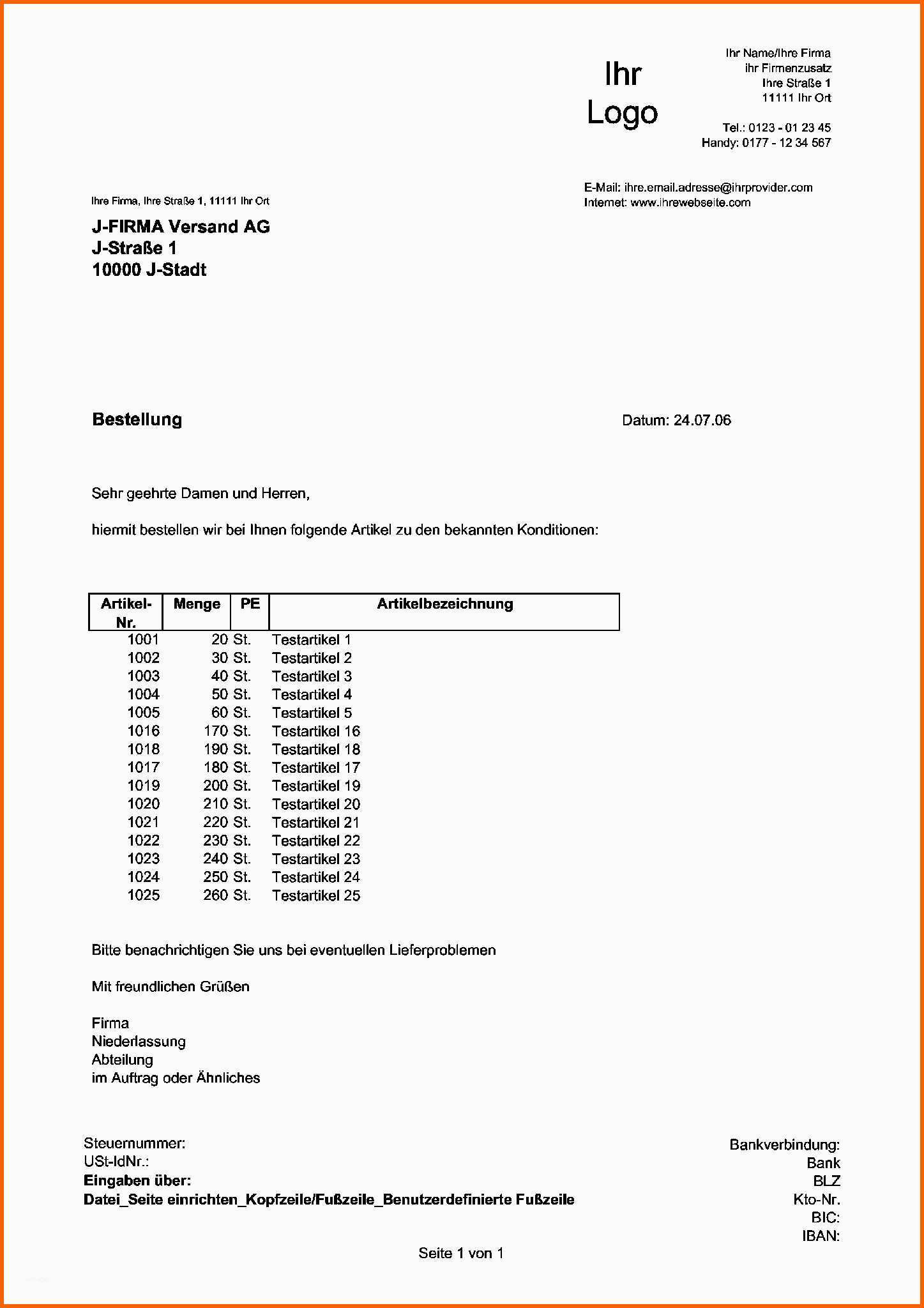 Wunderbar 17 Kostenvoranschlag Vorlage Kostenlos